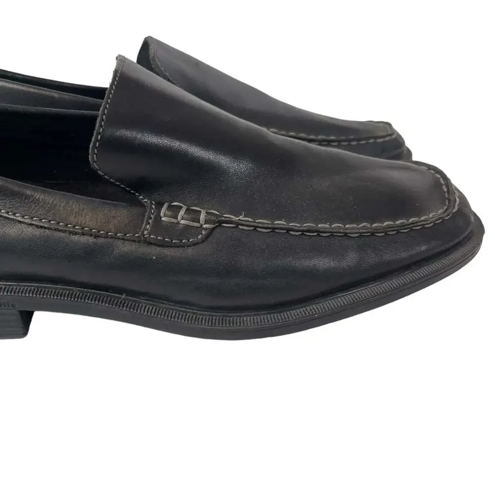 Rockport Mens Black Kinetic Air Circulator Loafers Size 9.5 Slide On Leather